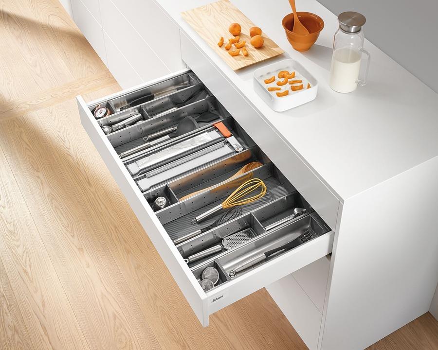 Blum ORGA-LINE Drawer Insert Cutlery/Utensil Divider Set. Cabinet Width: 1000mm. Nominal Length: 550mm by W&B