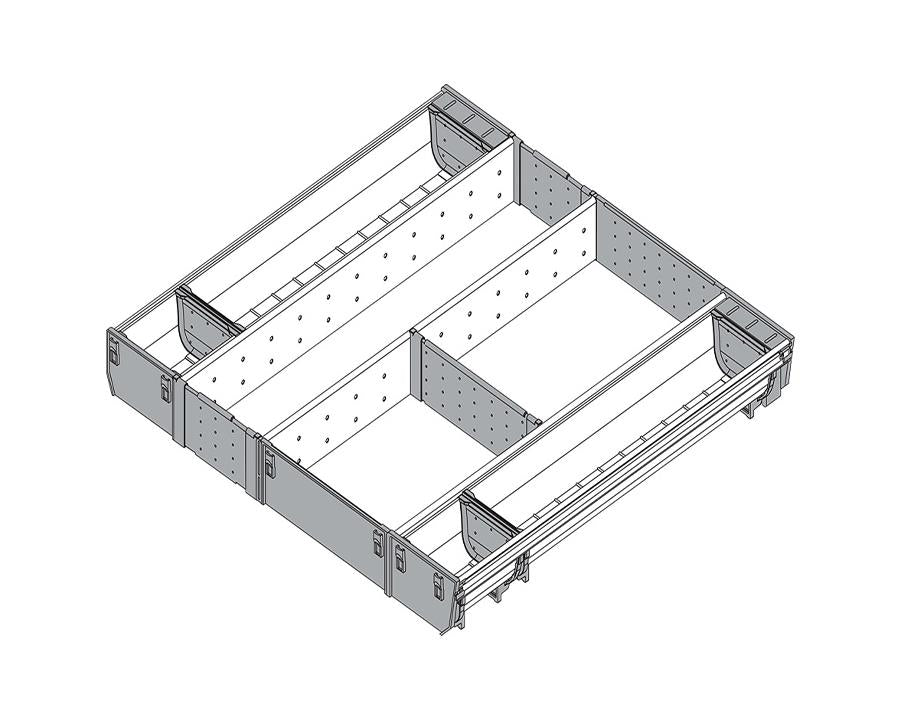 Blum ORGA-LINE Drawer Insert Cutlery/Utensil Divider. Cabinet Width: 600mm. Nominal Length: 550mm ZSI.60VUI7