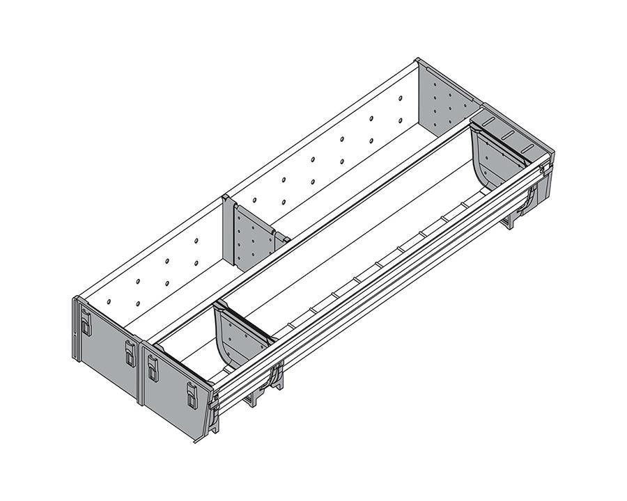 Blum ORGA-LINE Drawer Insert Cutlery/Utensil Divider Set. Width: 200mm. Nominal Length: 500mm ZSI.500KI2N