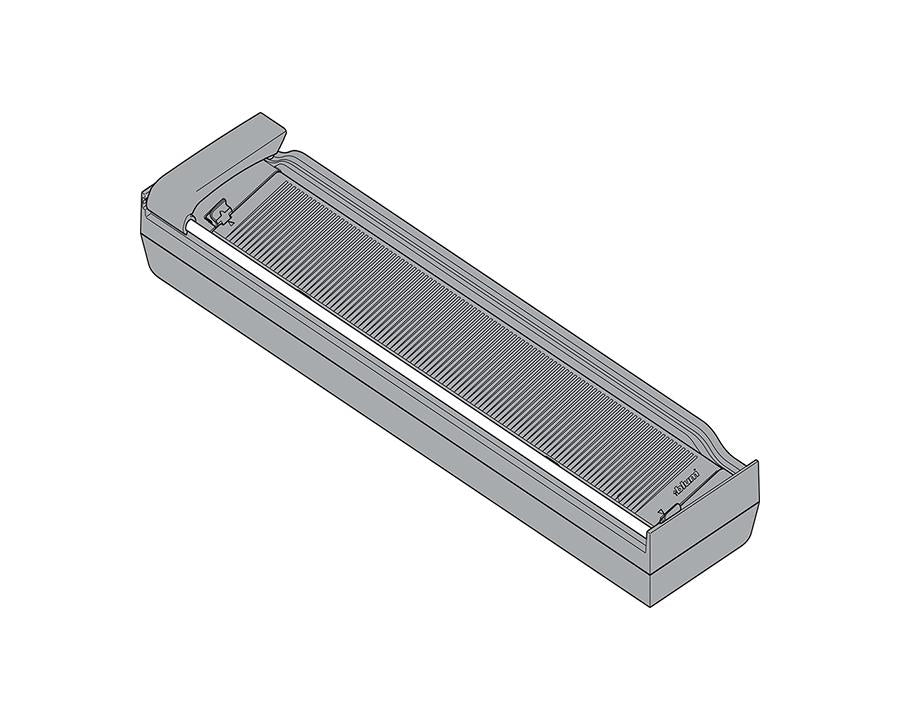 Blum ORGA-LINE Drawer Insert Film Cutter For Plastic Wrap In Dust Grey/White Grey by W&B