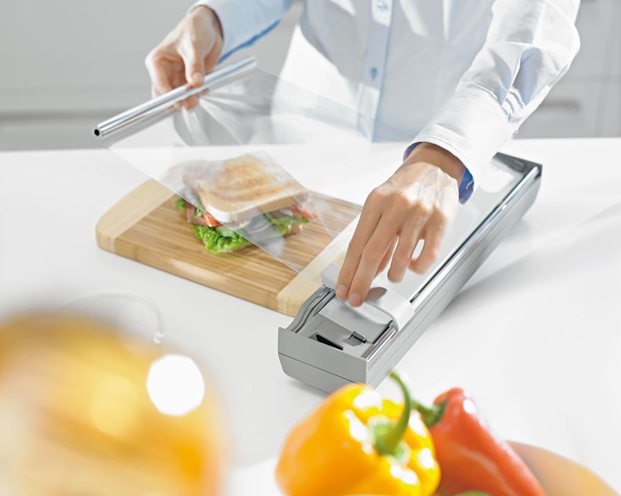 Blum ORGA-LINE Drawer Insert Film Cutter For Plastic Wrap In Dust Grey/White Grey by W&B