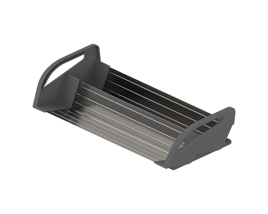 Blum ORGA-LINE Drawer Insert Spice Holder, Cabinet Width: 450mm In Brushed Stainless Steel/Dust Grey by W&B