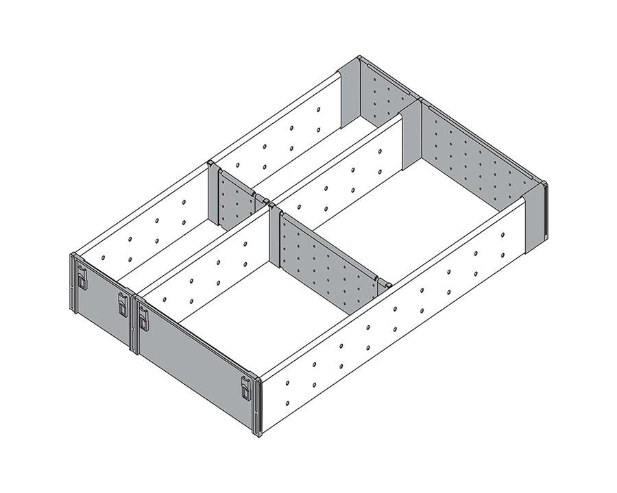 Blum ORGA-LINE Drawer Insert Utensil Divider Set For TANDEM For Wood Drawers. Width: 293mm. Nominal Length: 500mm ZHI.437FI3 *For TANDEM for Wood drawers only*