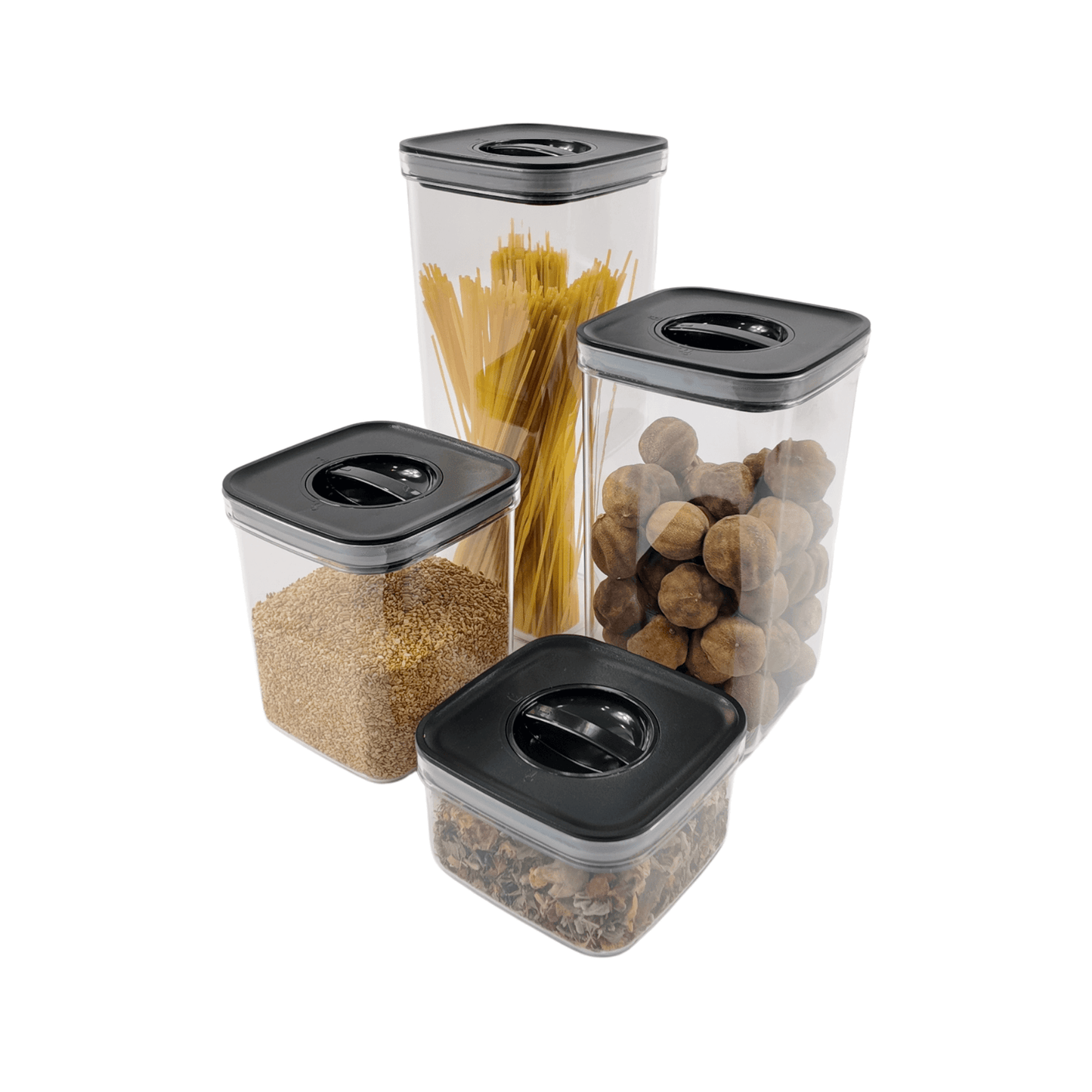 Black Airtight Container with Twist Lock – 2100ml-4
