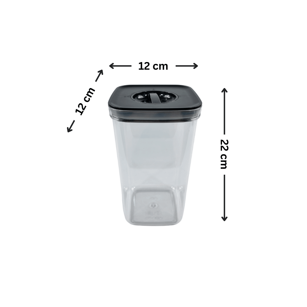 Black Airtight Container with Twist Lock – 2100ml-1