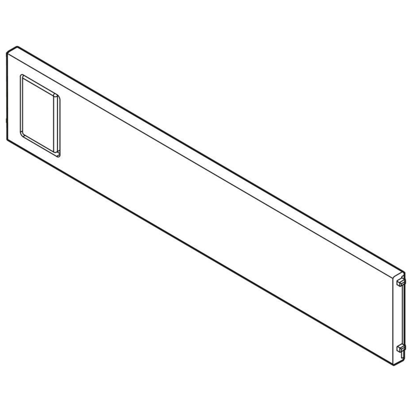 Blum AMBIA‑LINE Indium Grey 242 mm × 50 mm cross divider for LEGRABOX and MERIVOBOX drawer organisation – ZC7Q0U0SS