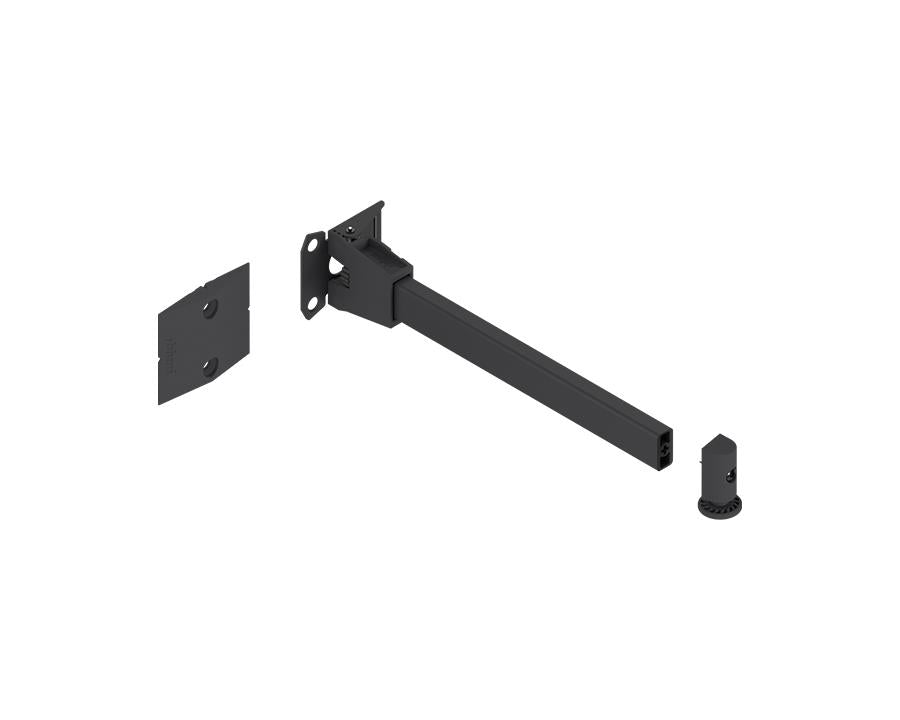 Blum REVEGO Duo 218 mm inner door support set with tipping‑aid, black nylon