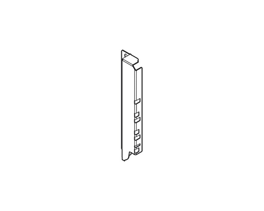Blum TANDEMBOX Antaro back fixing bracket D‑height 83/128 mm silk white, right‑hand, industrial pack of 50