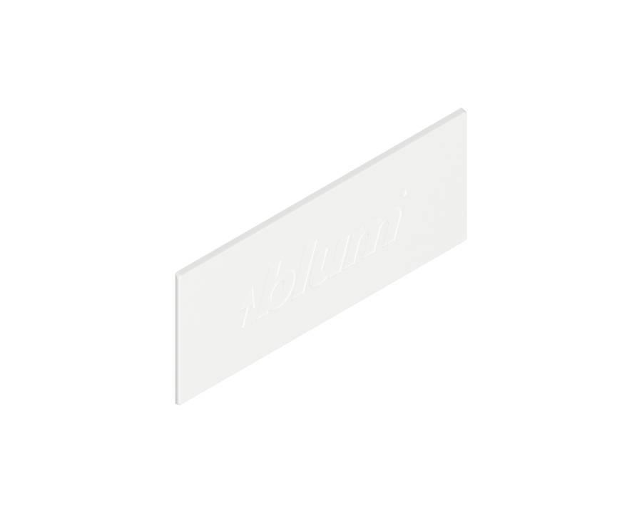 Blum TANDEMBOX Antaro rectangular cover cap, silk white nylon, embossed Blum logo (industrial pack)