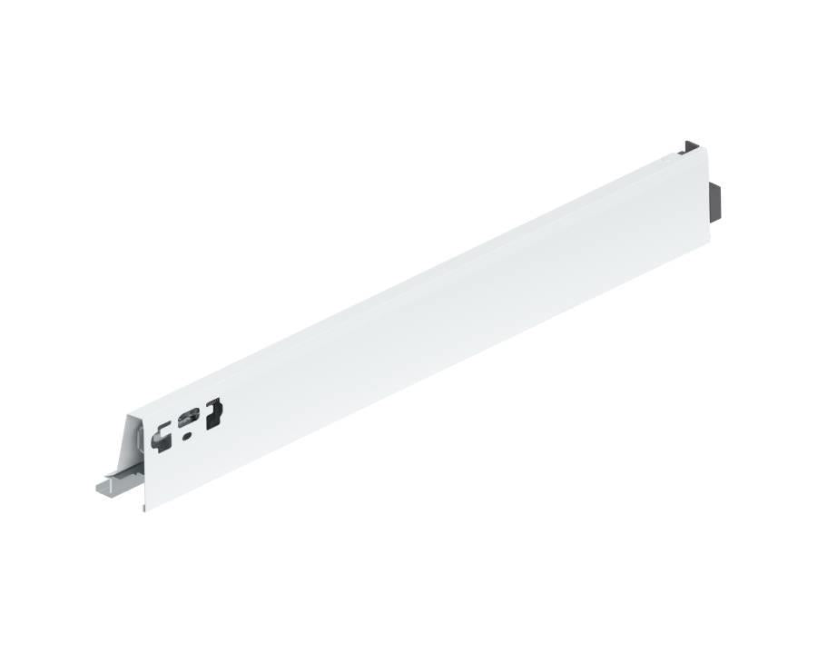 Right‑hand 500 mm TANDEMBOX Antaro M‑height steel drawer side in silk white (20‑pack, 378M5002SA)