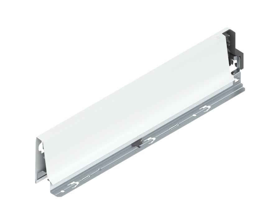 Left‑hand 400 mm TANDEMBOX Antaro M‑height steel drawer side in silk white (pack of 20, 378M4002SA)