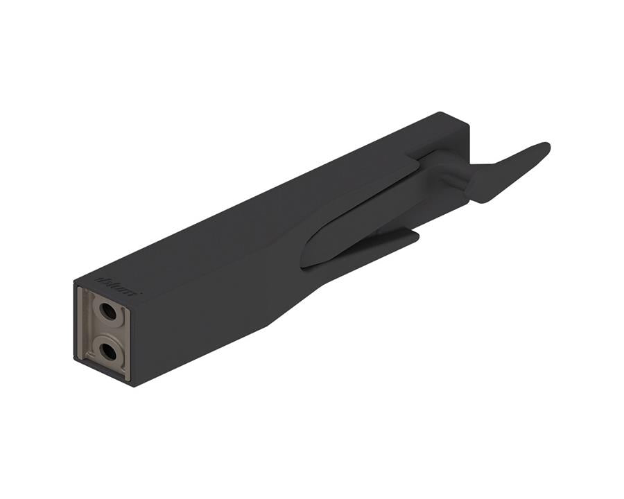 Blum CABLOXX Front Locking Bracket. Terra Black One per drawer by W&B