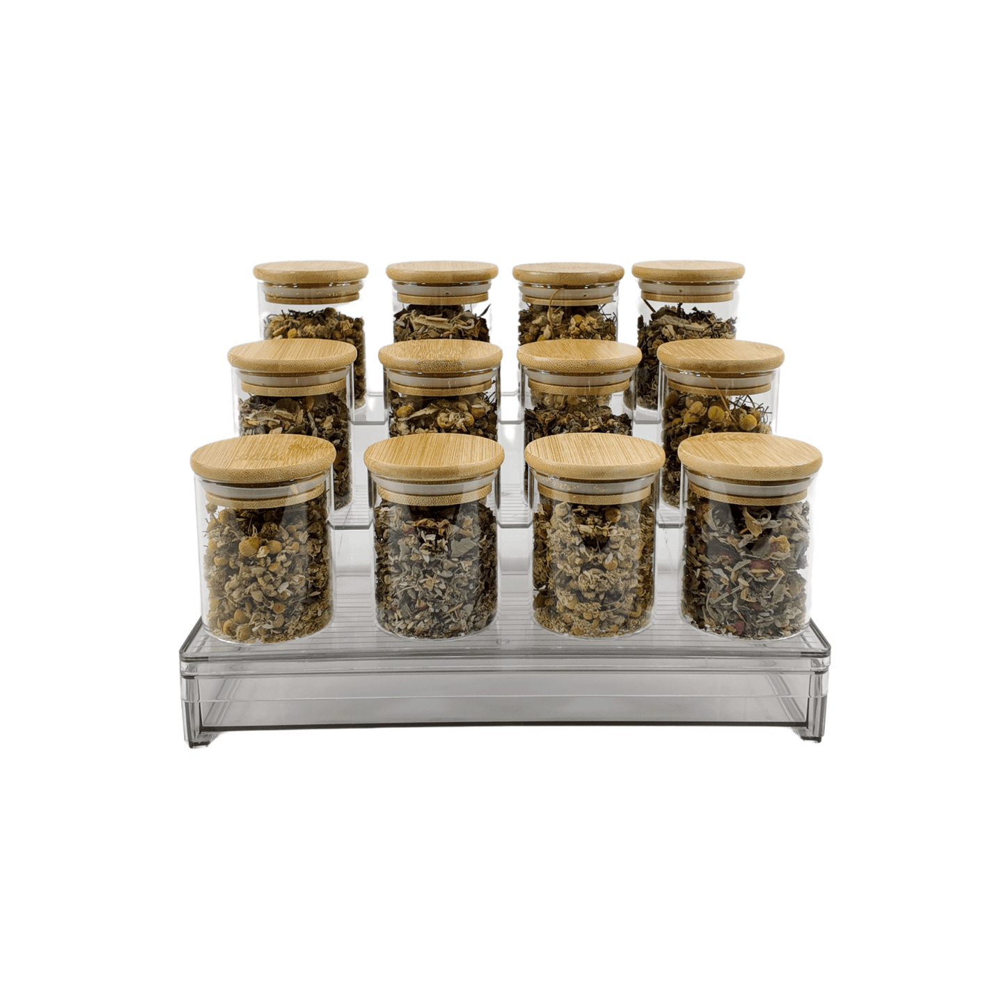 Clear Herb & Spice Organiser with Drawer-3