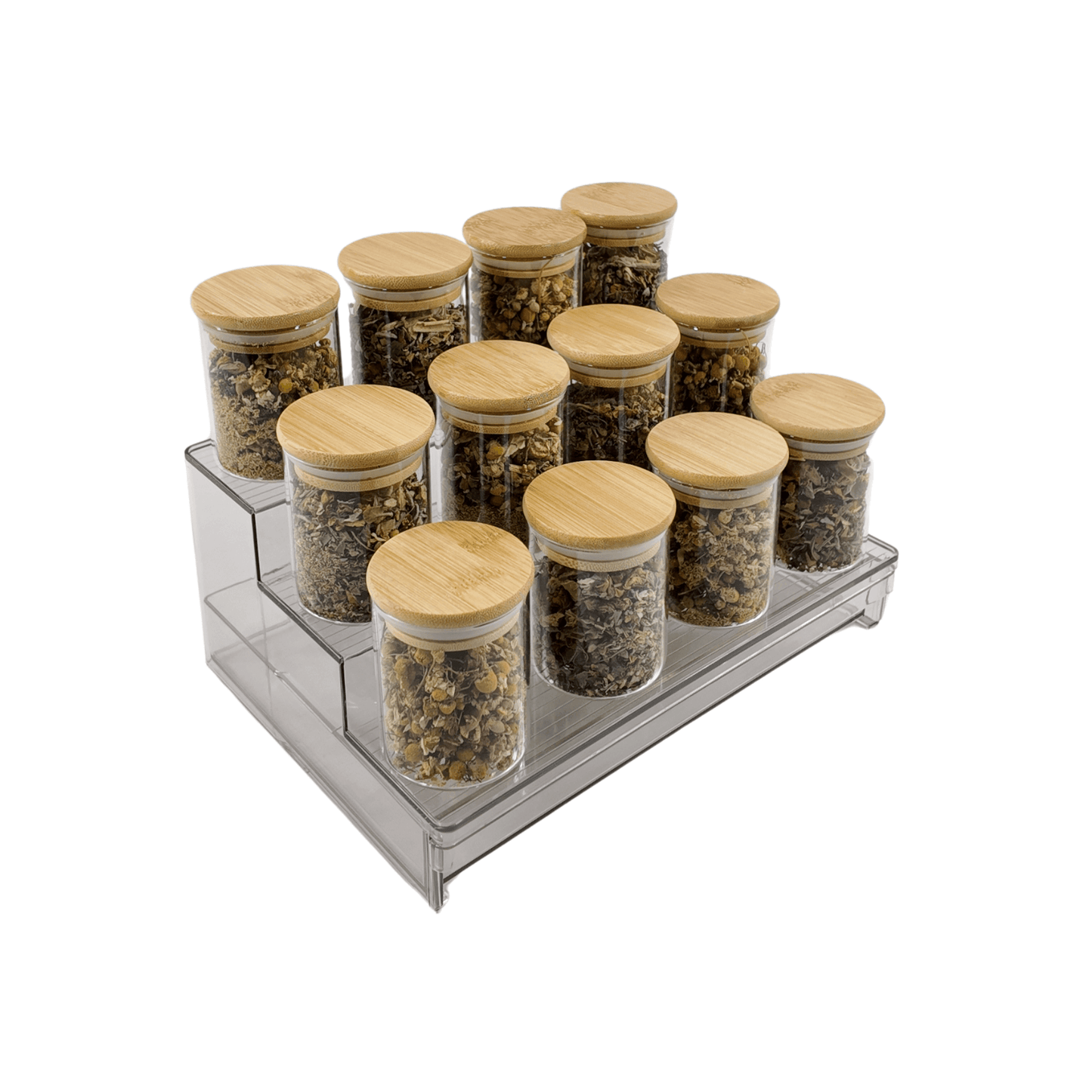Clear Herb & Spice Organiser with Drawer-4