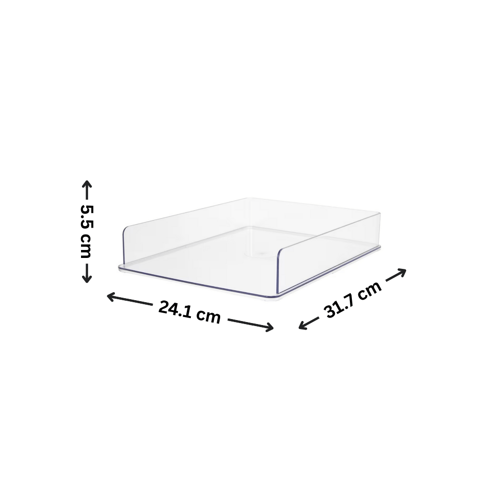 Clear PET Document Tray for Desk Organisation-1