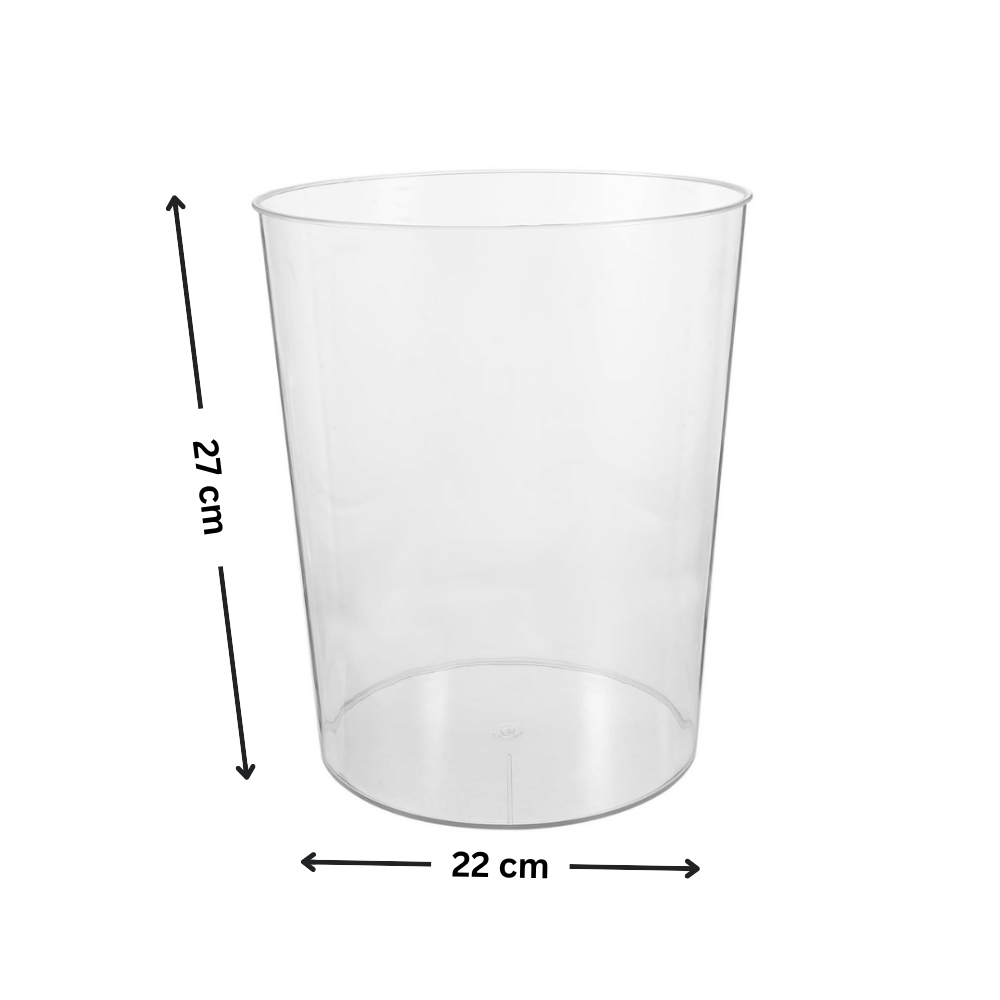 Clear Rubbish Bin - Practical & Stylish Waste Bin-1