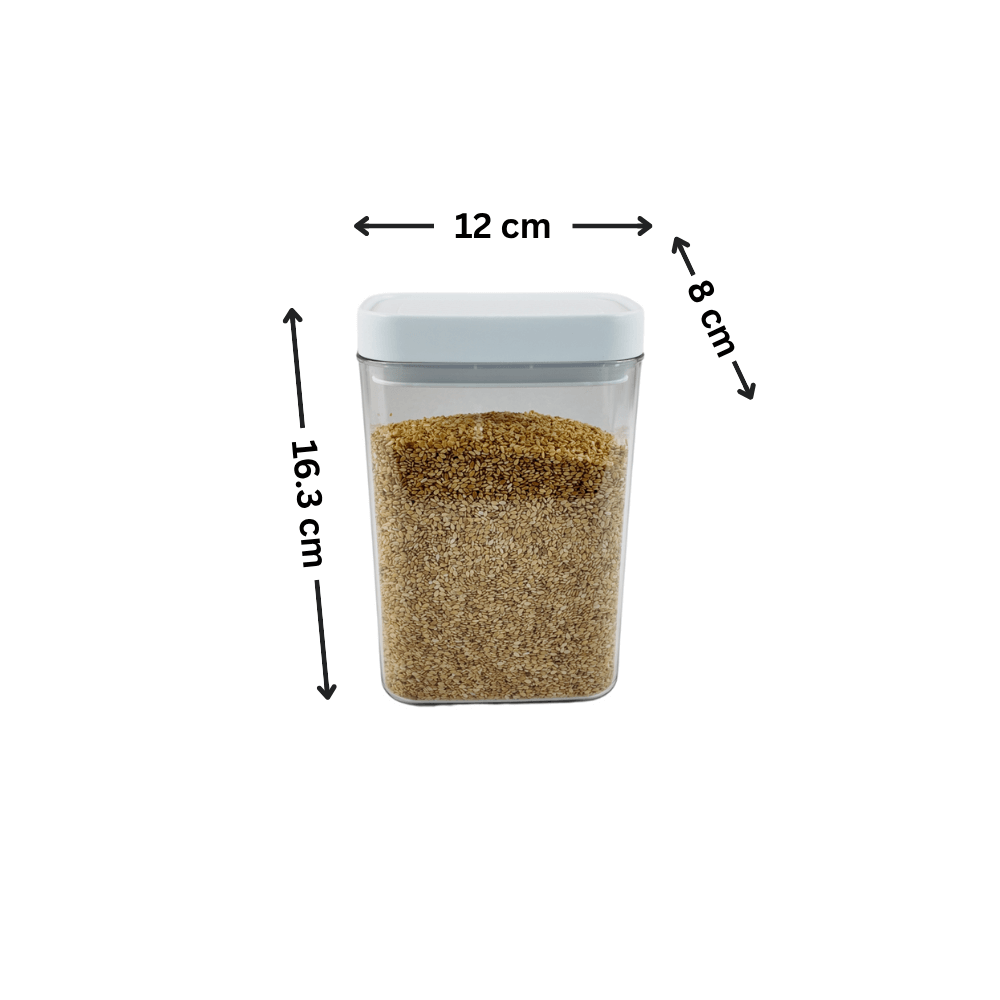 Elegant White Airtight Container – 1100ML-1
