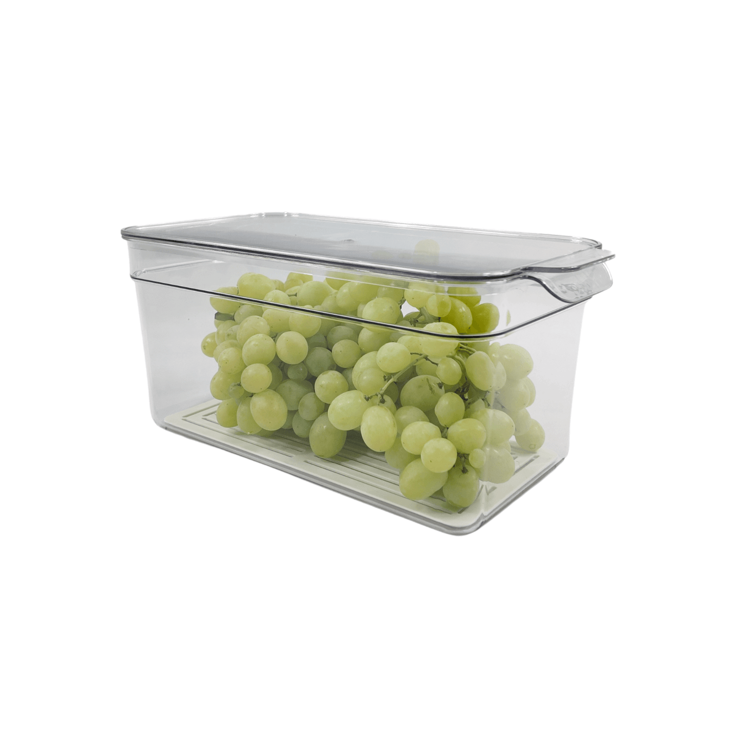 Clear Fridge Organiser with Lid-4