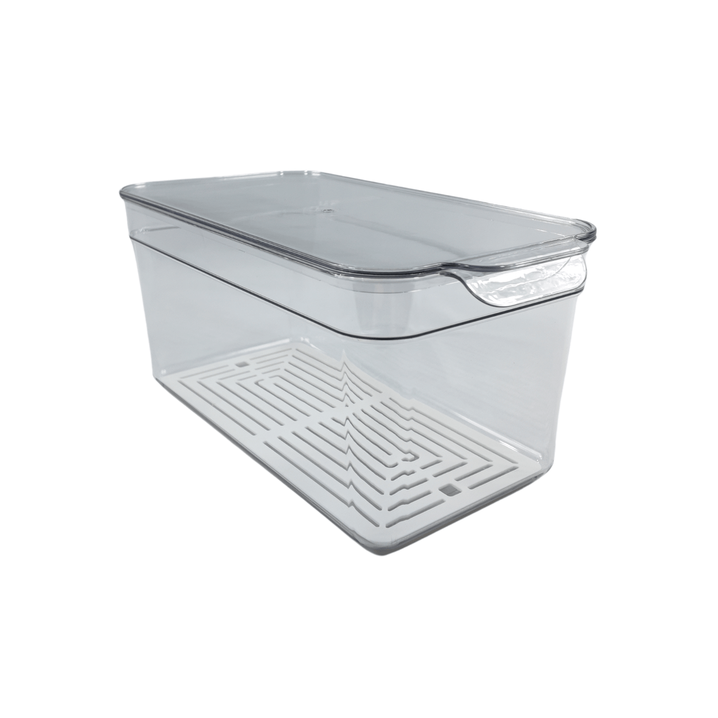 Clear Fridge Organiser with Lid-1
