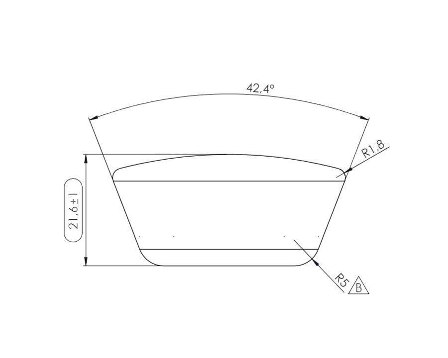 Furnipart Beret cabinet knob in Black Ash, 45mm diameter – stylish, durable handle for drawers, cupboards, and cabinets, easy to install and modern finish