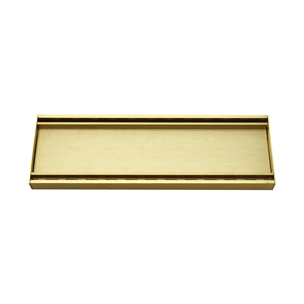 Aluminium Tile Insert Grate | Brushed Gold