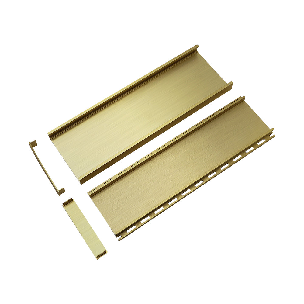 Aluminium Tile Insert Grate | Brushed Gold