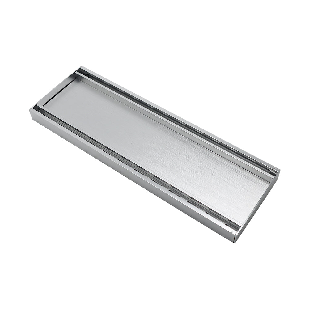 Aluminium Tile Insert Grate | Brushed Silver