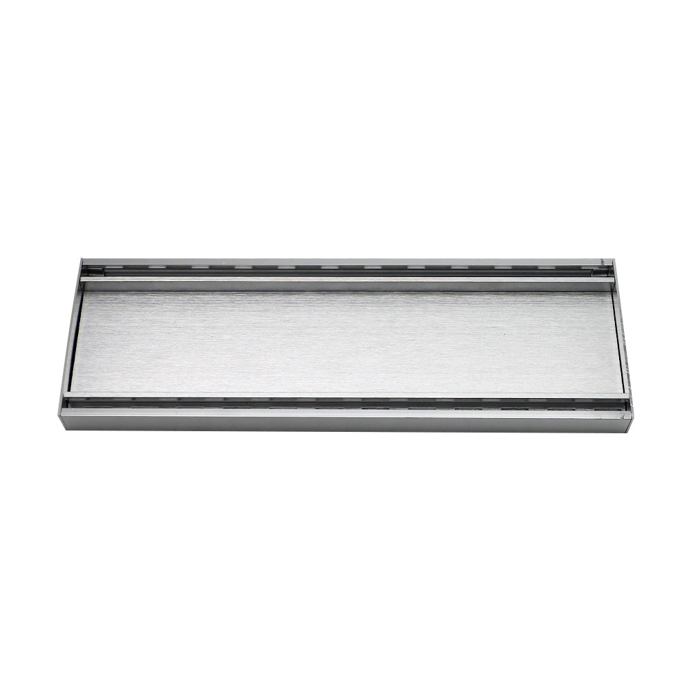 Aluminium Tile Insert Grate | Brushed Silver