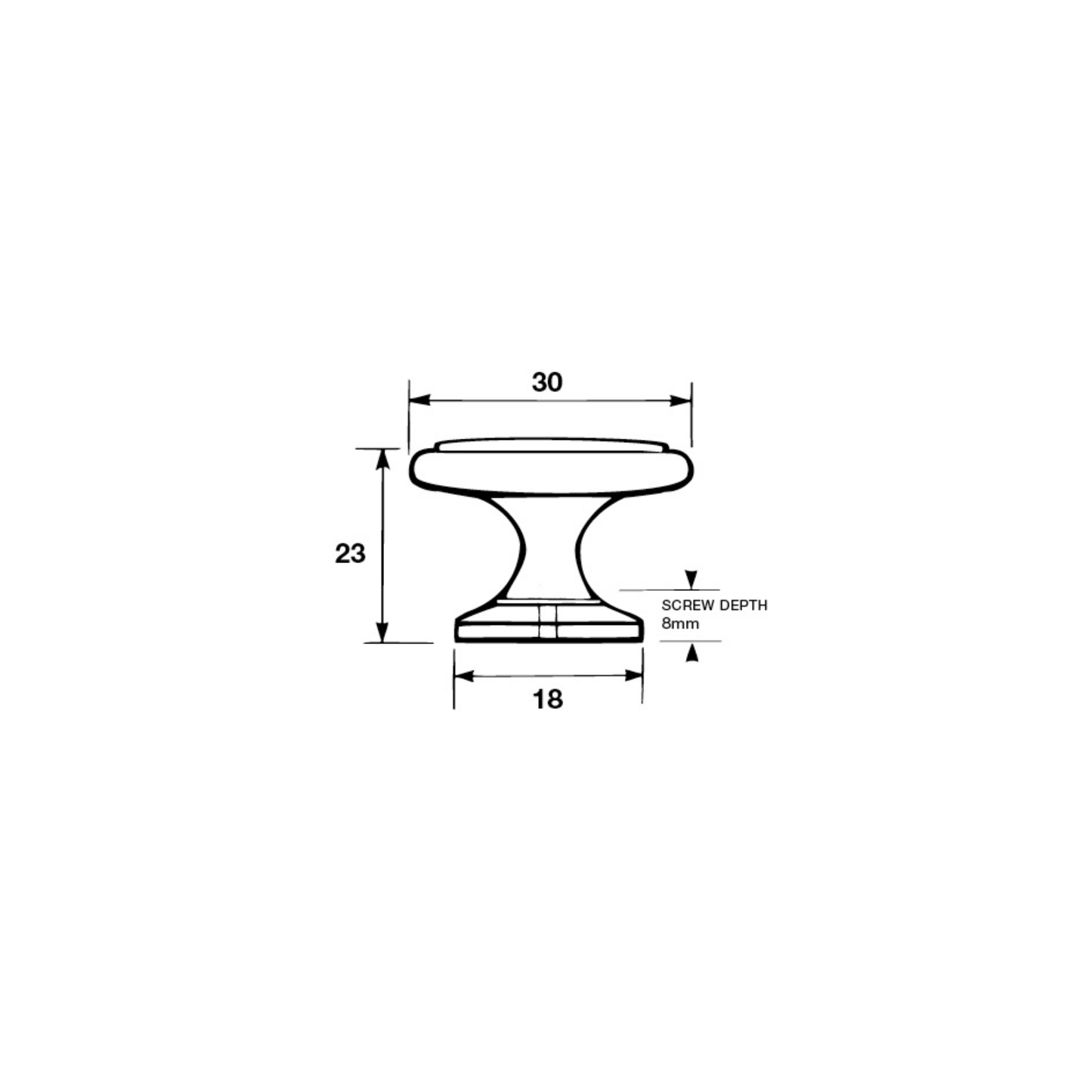 Kethy 29.8mm round cabinet knob modern furniture knob for kitchen cabinets and drawers in multiple metal finishes
