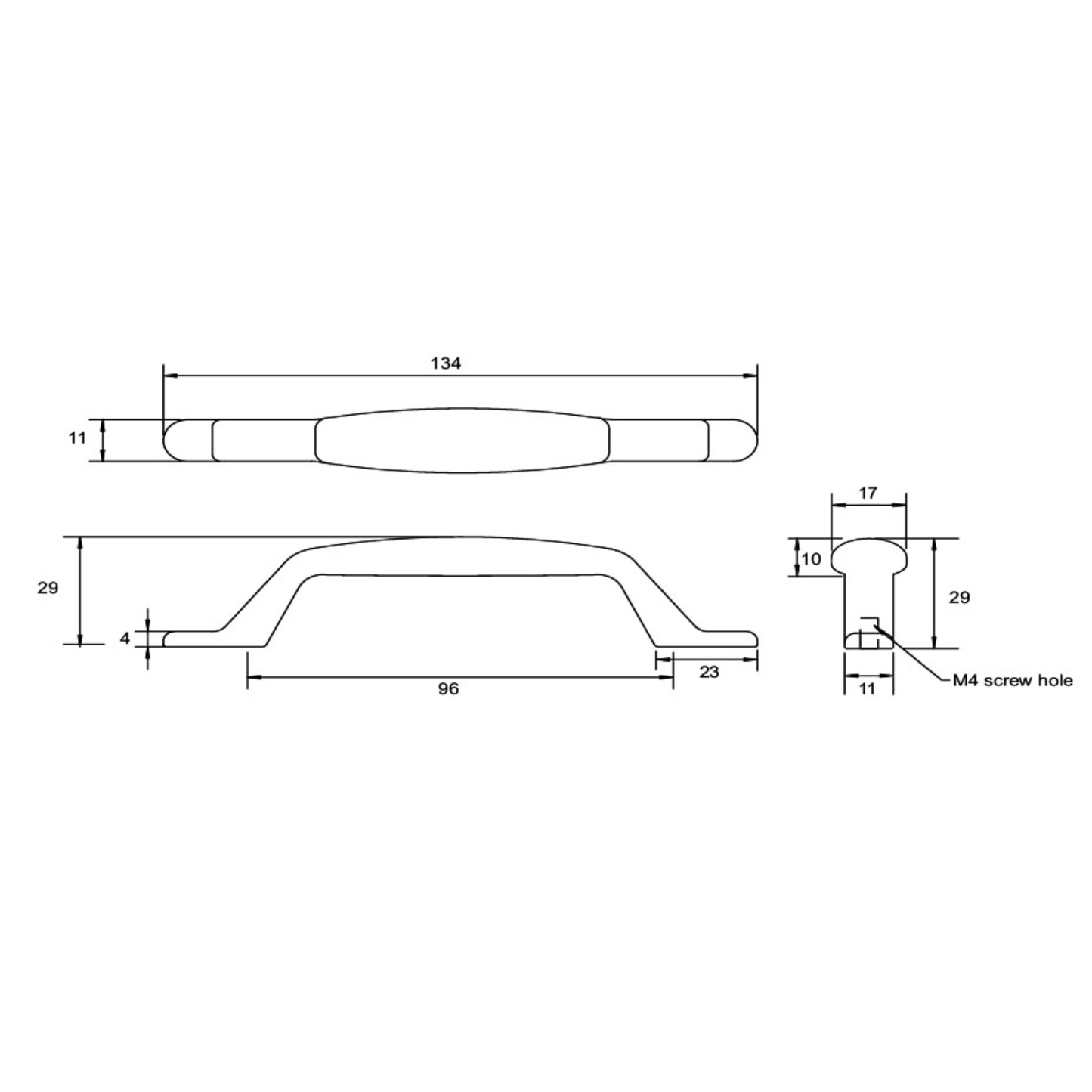 Kethy Avila 96mm angled cabinet handle with modern sleek design for kitchen cupboards, drawers, and furniture doors