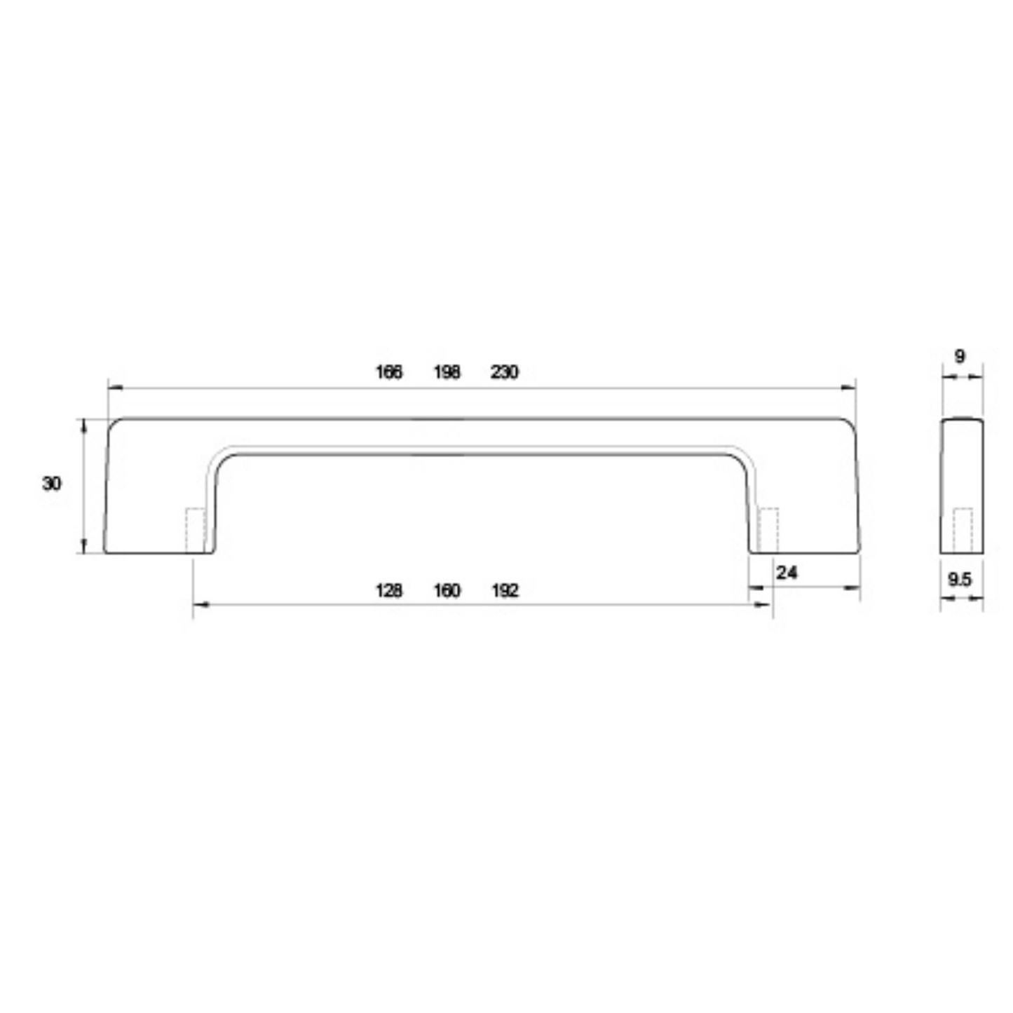 Kethy Dixon cabinet handle, modern slim minimalist drawer pull for kitchen cabinets and contemporary furniture design