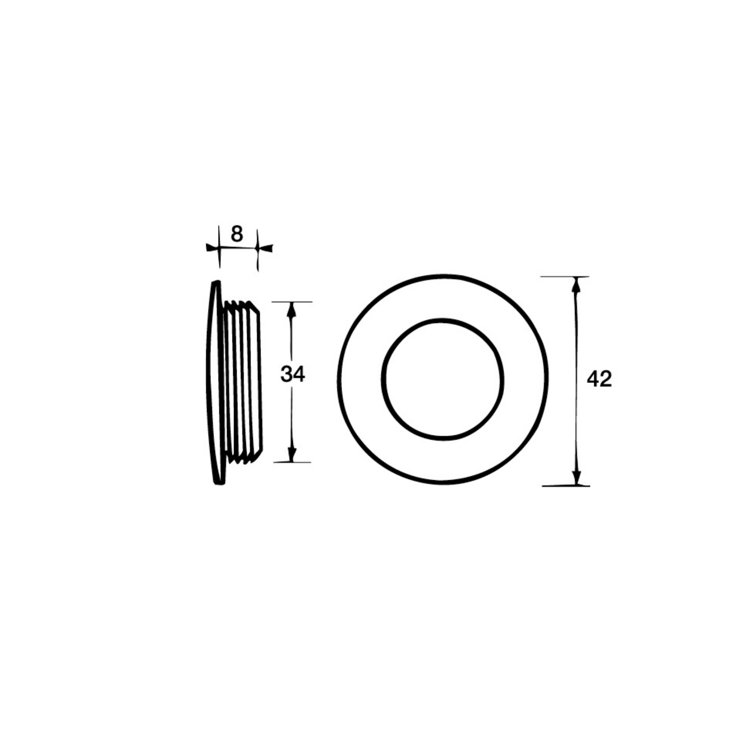 Kethy round sliding door finger pull, recessed flush cabinet handle for sliding and pocket doors, modern minimalist hardware for furniture, kitchen cabinetry, and joinery applications