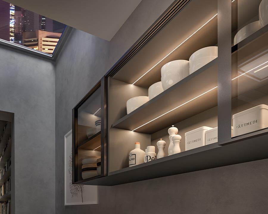 L&S Kaleo 2 Profile and Diffuser. Low Light Dissipation. Size 3000mm. by W&B