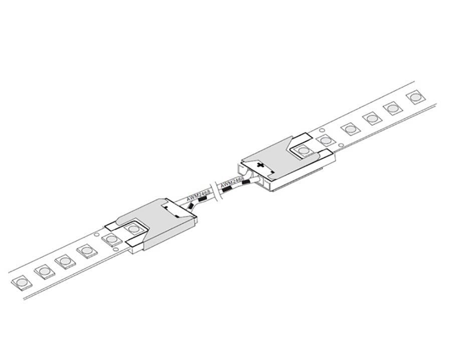 L&S LED Soft Link to suit Flexible Strip Reel. Length: 300mm by W&B