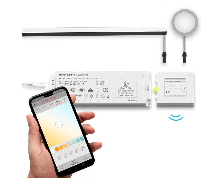 L&S MEC System Bluesmart Distribution Module. For Emotion Lighting. 4 ways. 24 Volt