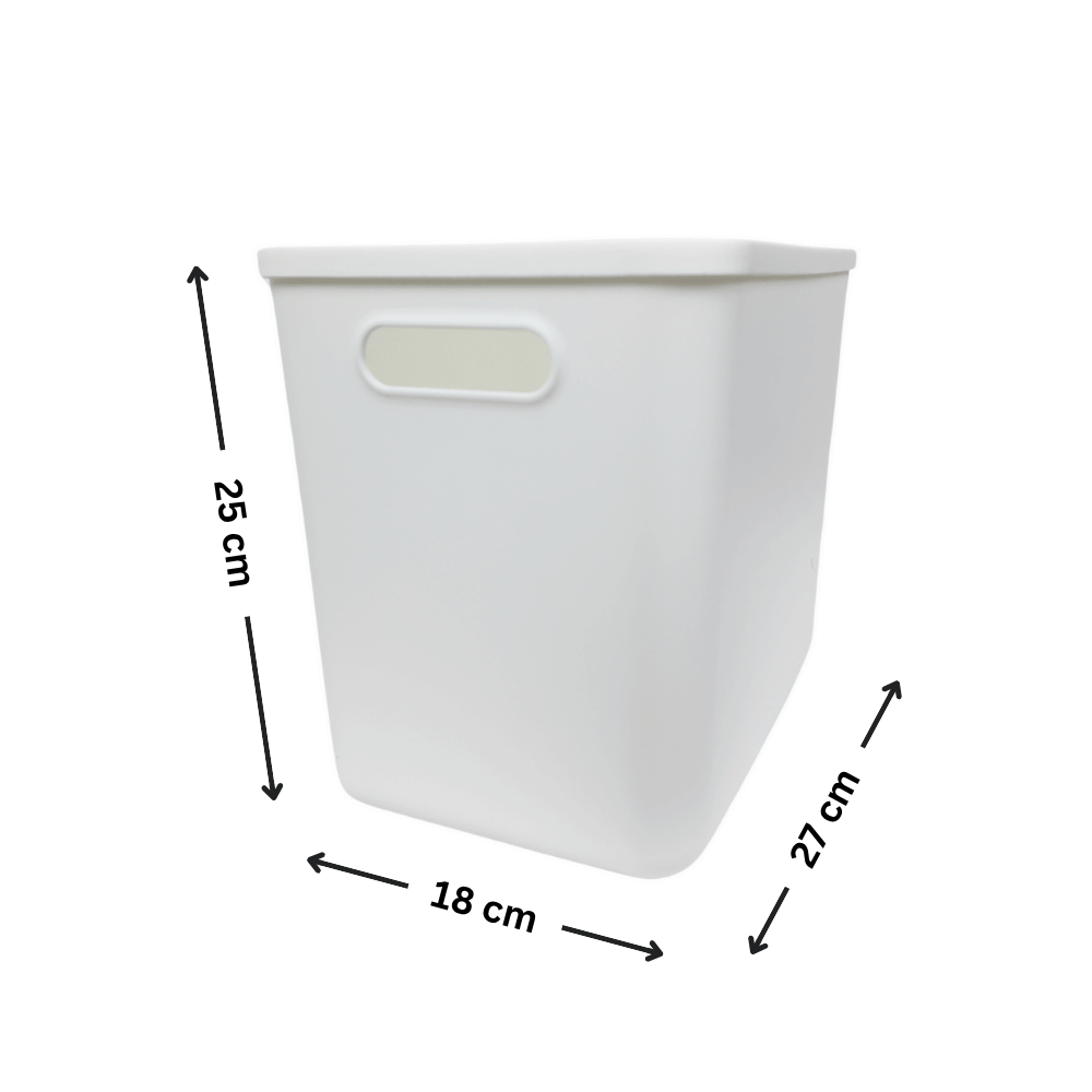 12-Pack White Storage Tubs with Lids-2