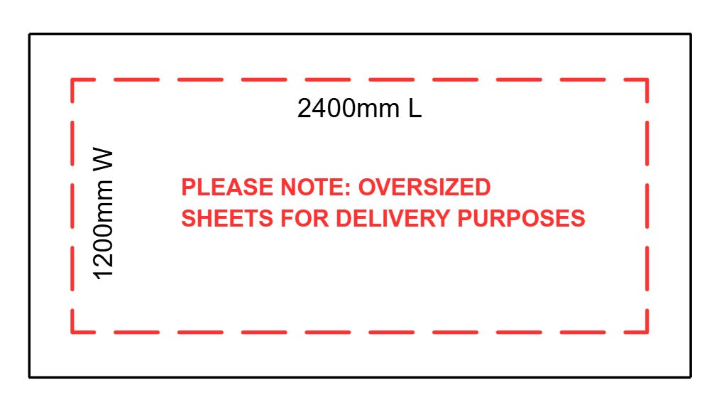 16mm | Black Melamine HMR | 2400mm x 1200mm