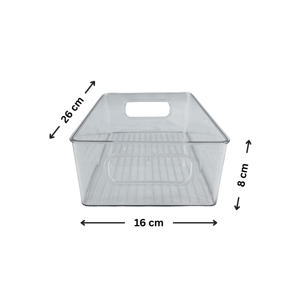 Small Clear Laundry Tub – Stackable Storage Box-1