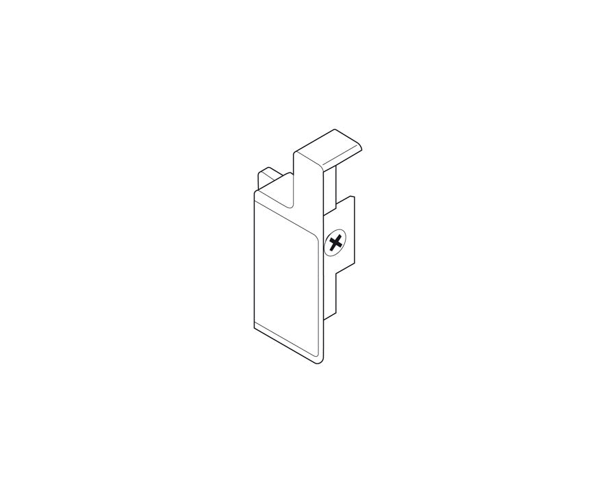Blum METABOX Front Fixing Bracket, M Height, For INNER Drawer. Left Hand ZIF.3000.03 by W&B