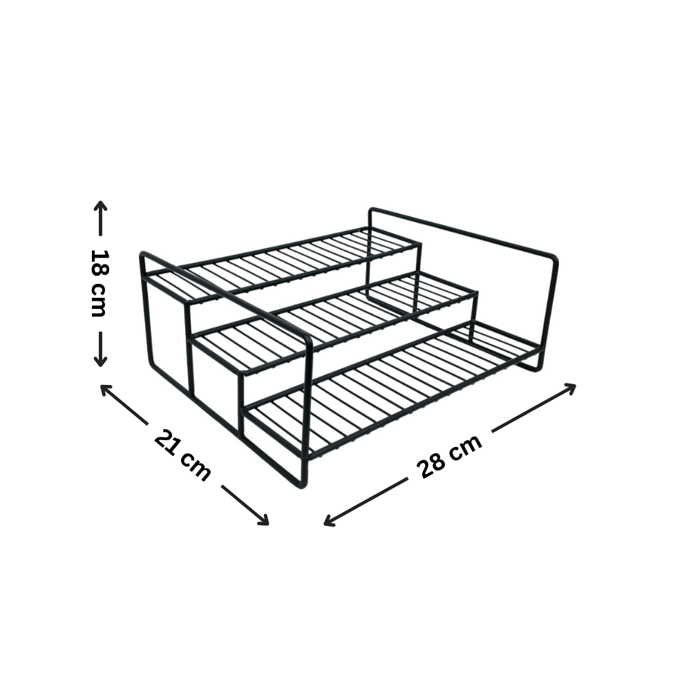 Metal Spice Rack – Black-2