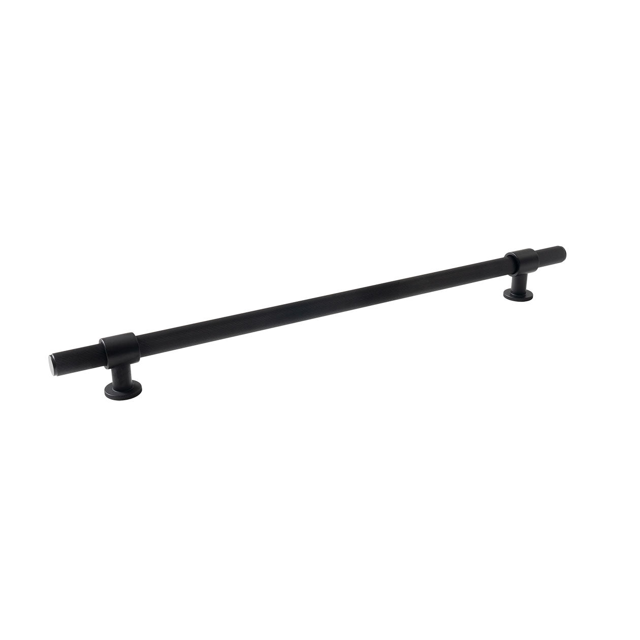 Momo Belgravia lined solid brass cabinet handle with decorative line detail, modern luxury kitchen drawer and cupboard pull