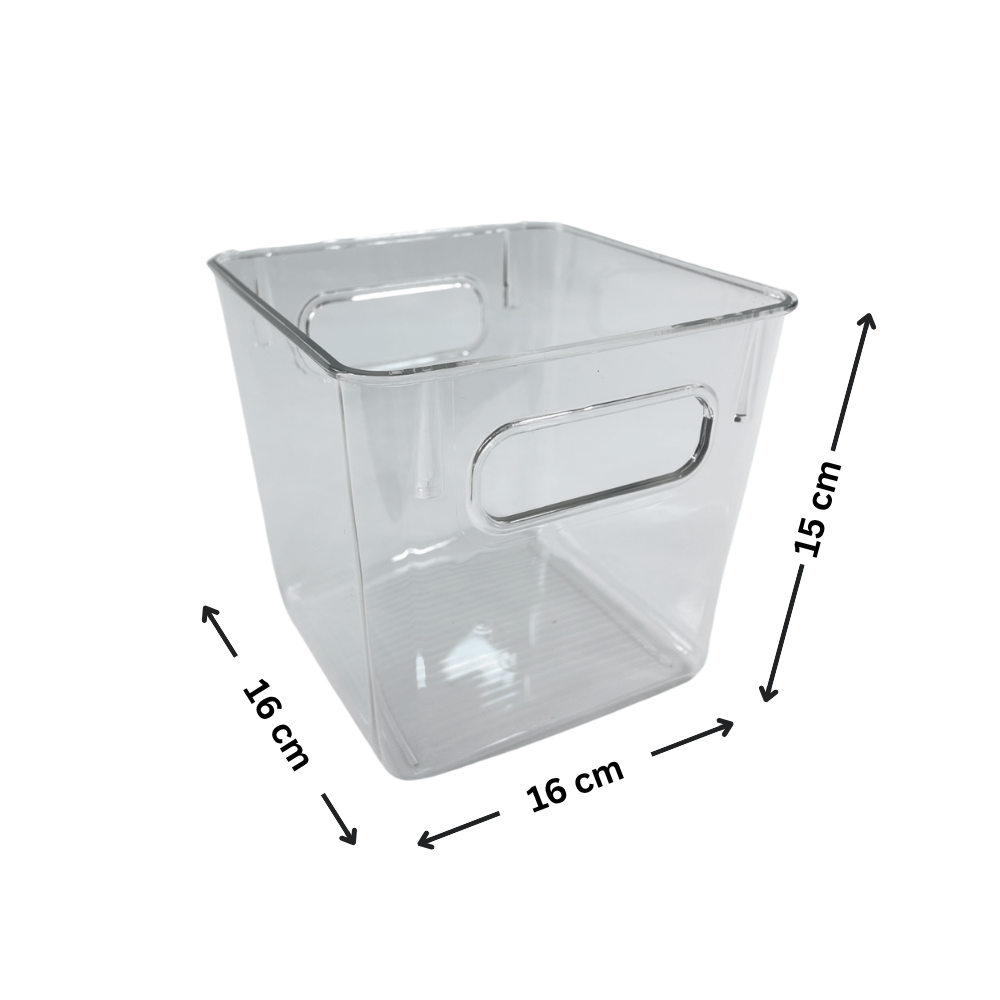 Medium Pantry Tub – Clear, Stackable Storage Container-1