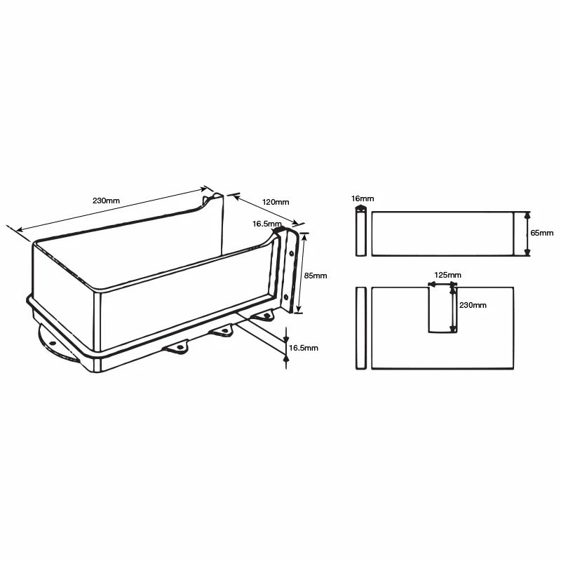 Plastic Pipe Cut Out | Undersink waste Insert | Vanity Insert