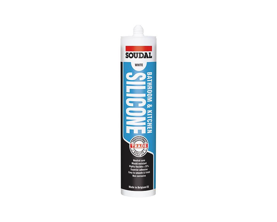 Soudal Bathroom & Kitchen Silicone 300ml - Translucent by W&B