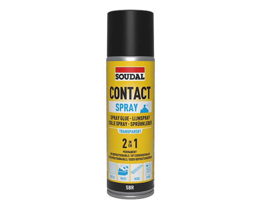 Soudal Spray Contact Adhesive 2 in1 300ml - Transparent by W&B