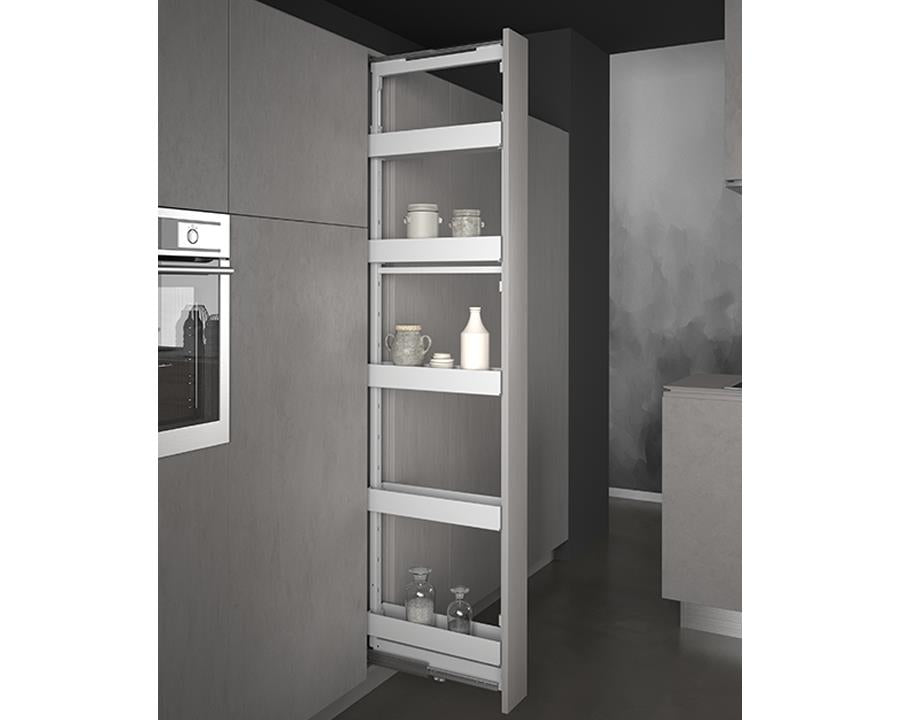 SIGE™ Pro Line Pull Out 5 Soft Close Pantry | White | 200mm Carcase