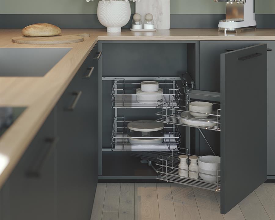 SIGE Valore Corner Pull-Out Basket | 900mm Cabinet | Right Hand