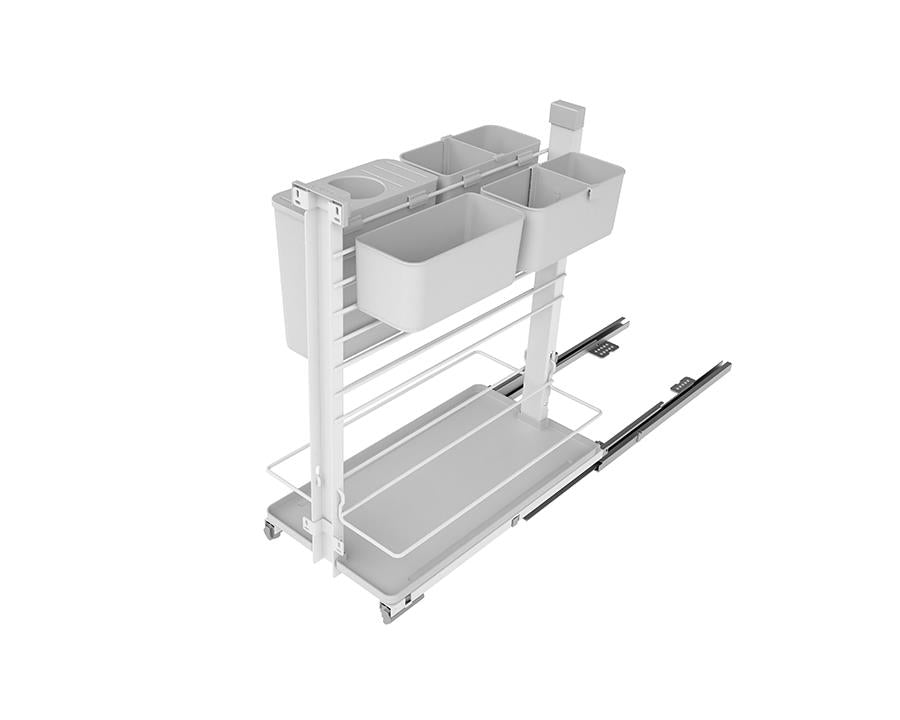 SIGE Valore Pull Out Organiser | White | 300mm Carcase
