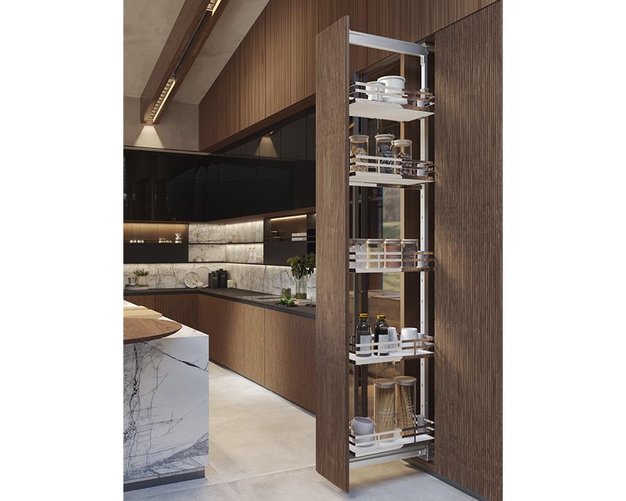 SIGE™ Infinity Plus Set of 5 Baskets for Pull Out Pantry | 400mm Carcase