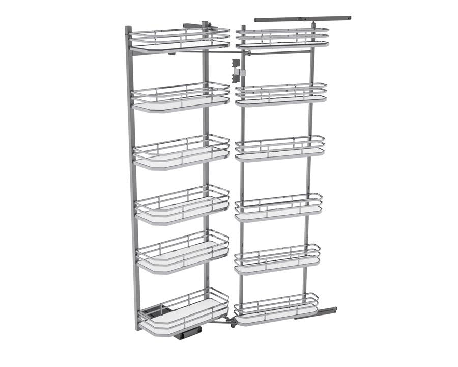 SIGE™ Twin Pull Out Soft Close Pantry 12 Dispenser | 450mm Carcase